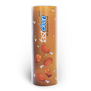 رول پد جذب روغن فست کلین | FastClean سفید 25*30 گرماژ 60 - پک 40 عددی
