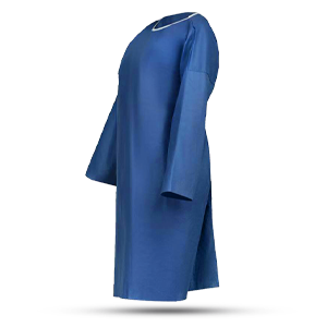 گان تک بیمارستانی یکبارمصرف (لباس یکبارمصرف) عرض 100 رنگ آبی گرماژ 38 - پک 150 عددی