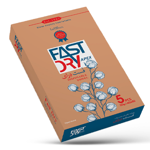 حوله یکبار مصرف جعبه ای برند FastDry با گرماژ 50 - پک 5 عددی