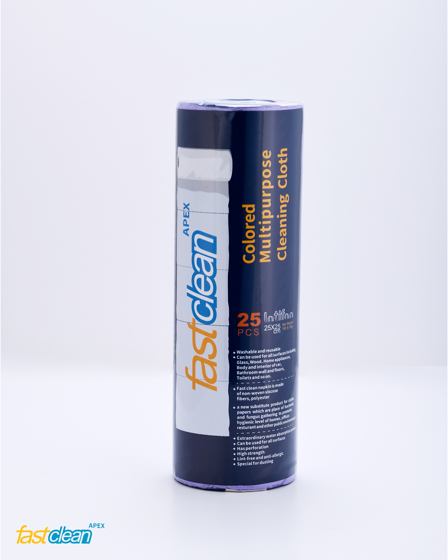 دستمال چندمنظوره طرح رنگی برند FastClean - پک 4 عددی
